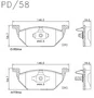 PASTILHA FREIO VW V17F