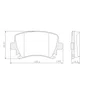 PASTILHA FREIO VW V25F