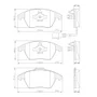 PASTILHA FREIO VW  V9F
