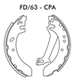 SAPATA DE FREIO TRASEIRA FRAS-LE - FD/63-CPA
